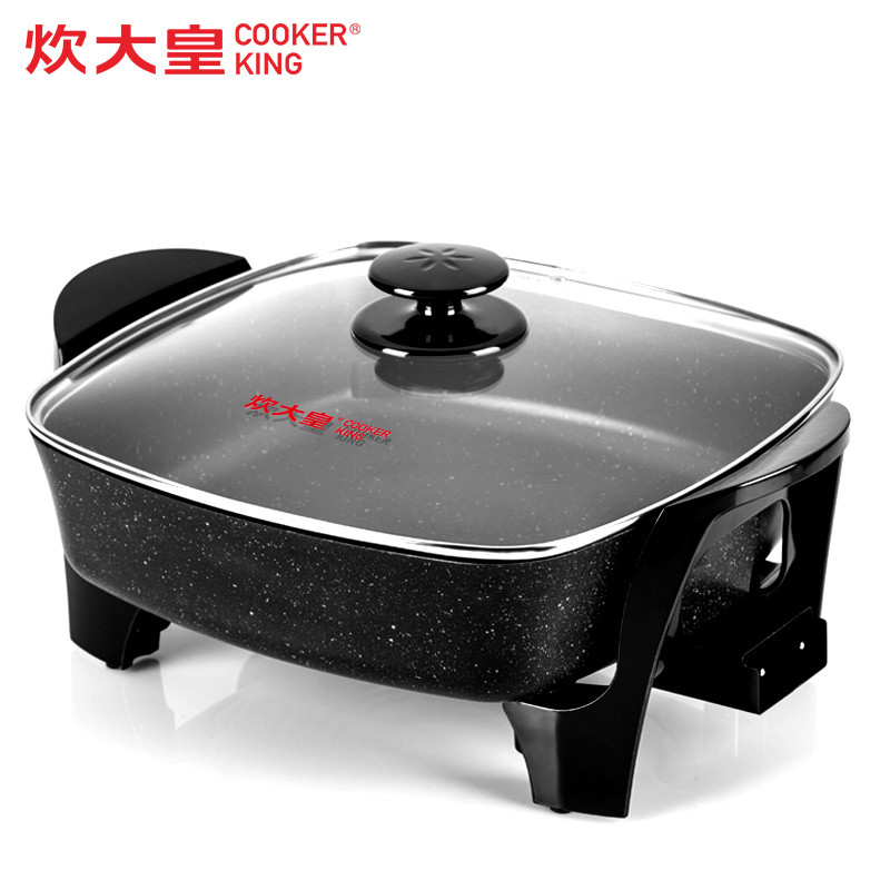 炊大皇(COOKER KING) K3042五档温控不沾大功率家用电火锅 黑色 计价单位：台