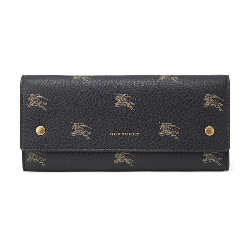 BURBERRY 博柏利 女款牛皮长款钱包钱夹 80058181 黑色