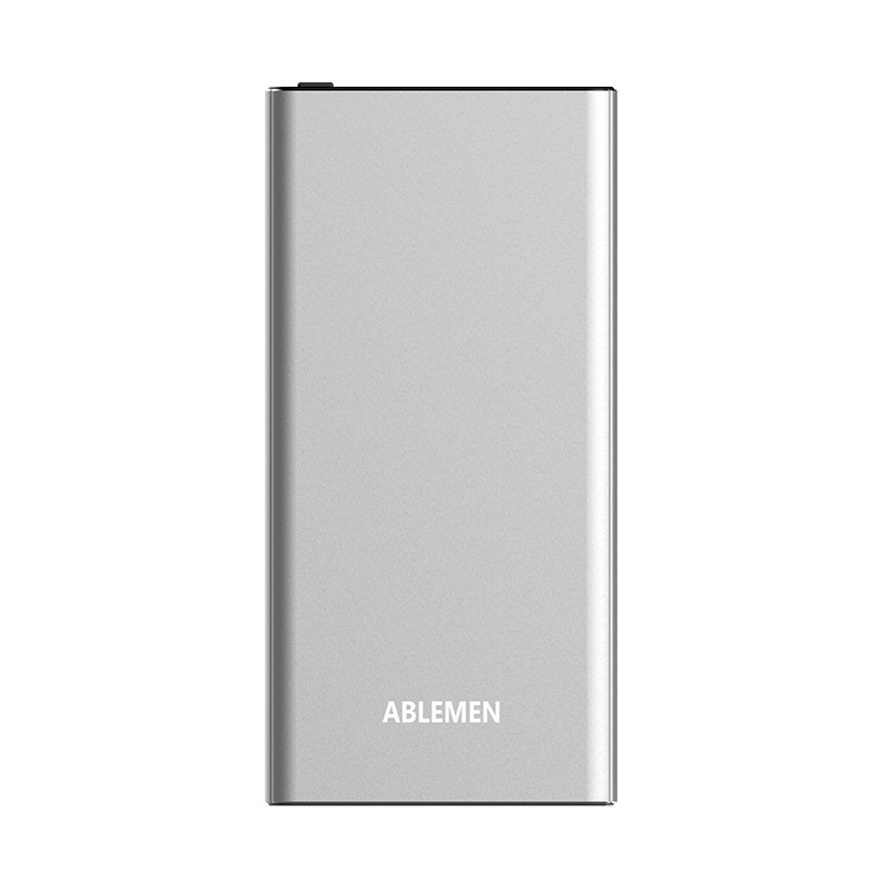 爱博儿（ABLEMEN）超薄10000毫安 移动电源/充电宝 聚合物移动电源 双输出/双输入 魅力红（新版）