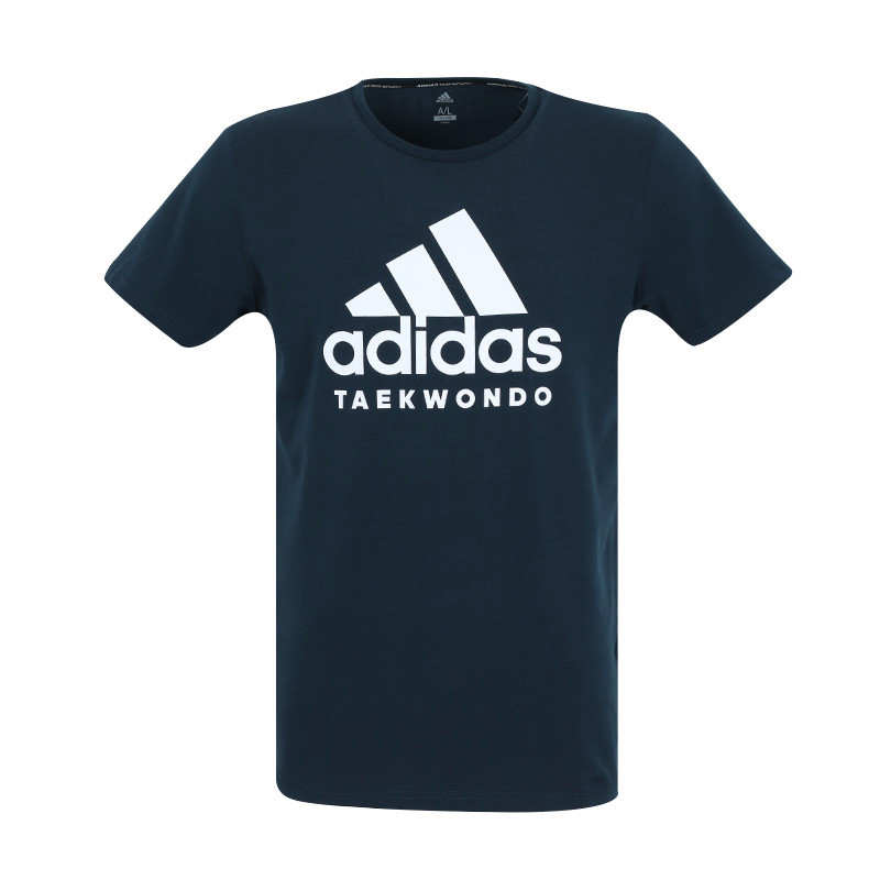 阿迪达斯adidas男装运动T恤ADICTT-DBUW L 深蓝/白