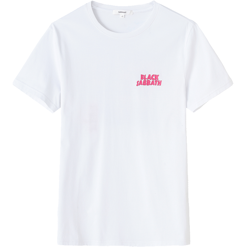 商场同款马克华菲男装2018夏季新款短袖T恤潮款音乐主题印花_1 170/M 213白色