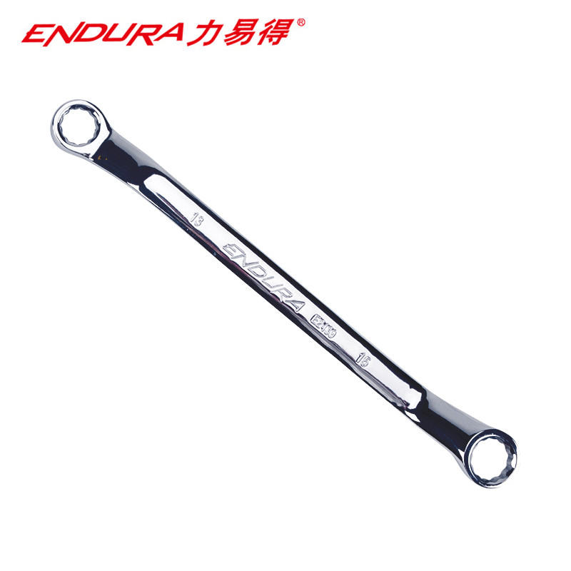 力易得（ENDURA）全抛光铬钒钢双头梅花扳手 5.5*7mm 货号E2430