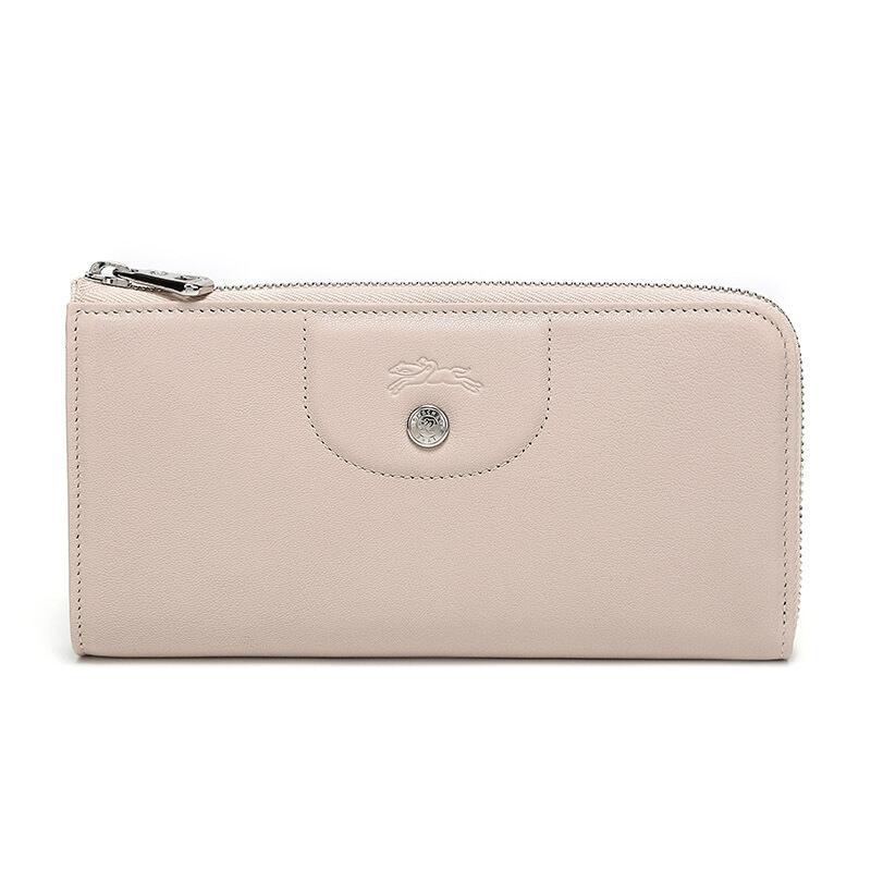 Longchamp 珑骧 女款LE PLIAGE CUIR系列羊皮长款钱包钱夹 3418 737 D92-泥土色