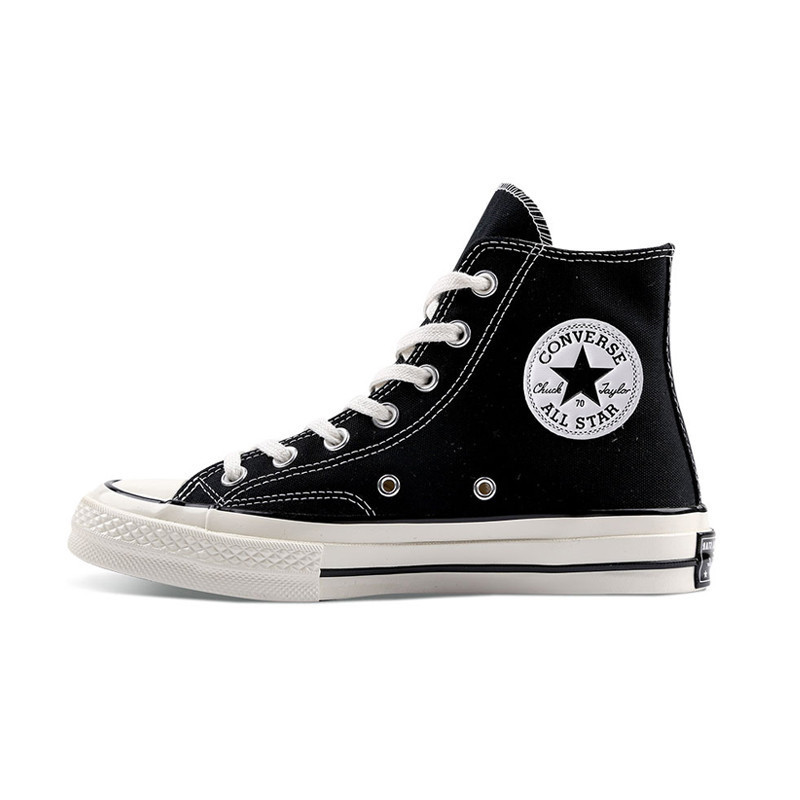 正品Converse匡威1970s米白高帮低帮帆布鞋男鞋女鞋162062C_4 黑高_162050c 39