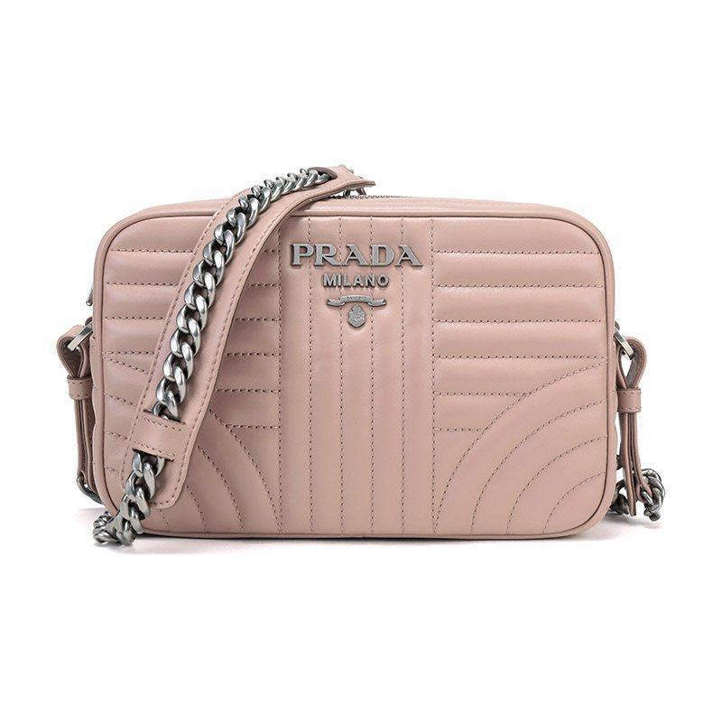 PRADA 普拉达 女士DIAGRAMME系列 牛皮单肩包 1BH083 2D91 F0PLD-V-COI-裸色