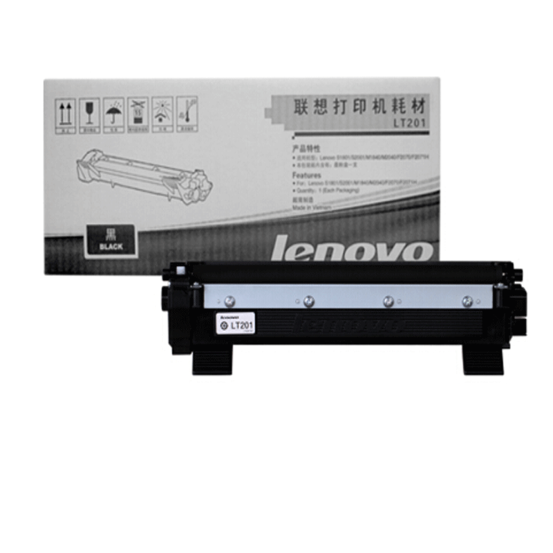 联想(Lenovo)LT201黑色墨粉(适用S1801/LJ2205/M1851/M7206/M7255F/F2081
