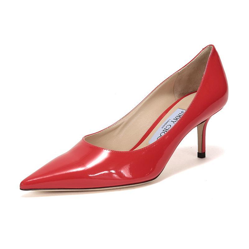 Jimmy Choo 周仰杰 女士漆皮高跟鞋 LOVE 65 PAT 191 CHILLI-红色 37.5