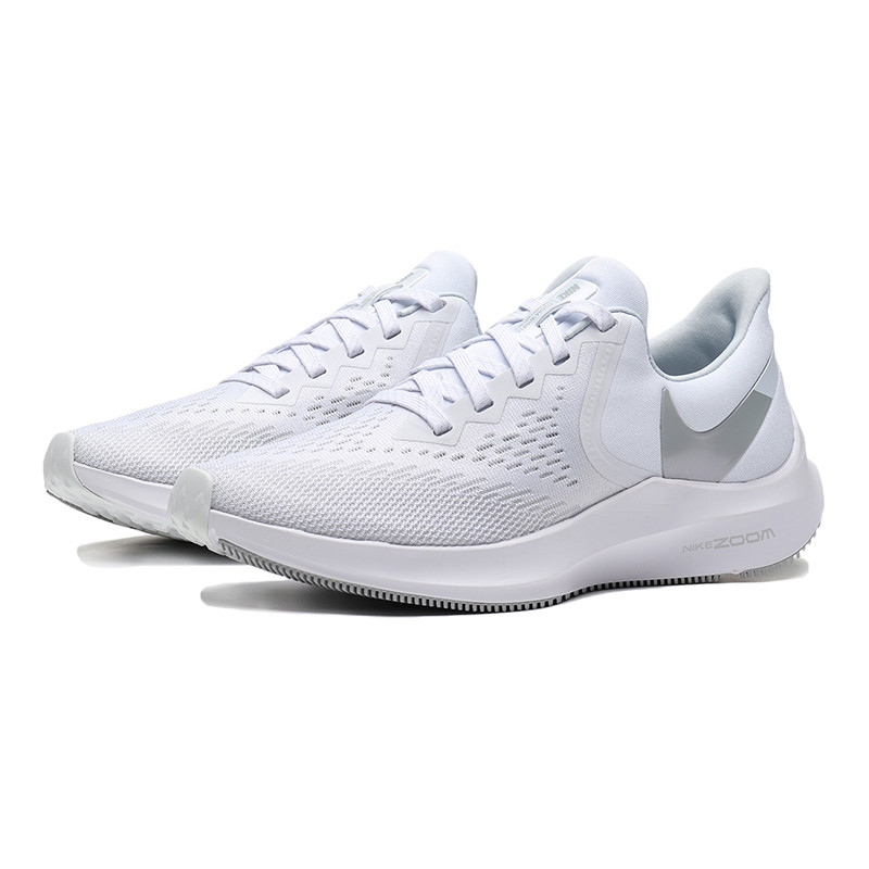 【自营】NIKE耐克女鞋跑步鞋ZOOM低帮时尚轻便休闲训练运动鞋AQ8228 AQ8228-100白/金属铂金/白金色 36码