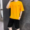IKOPPOI 男士短袖套装 TX960-10 3XL 960-10黄色