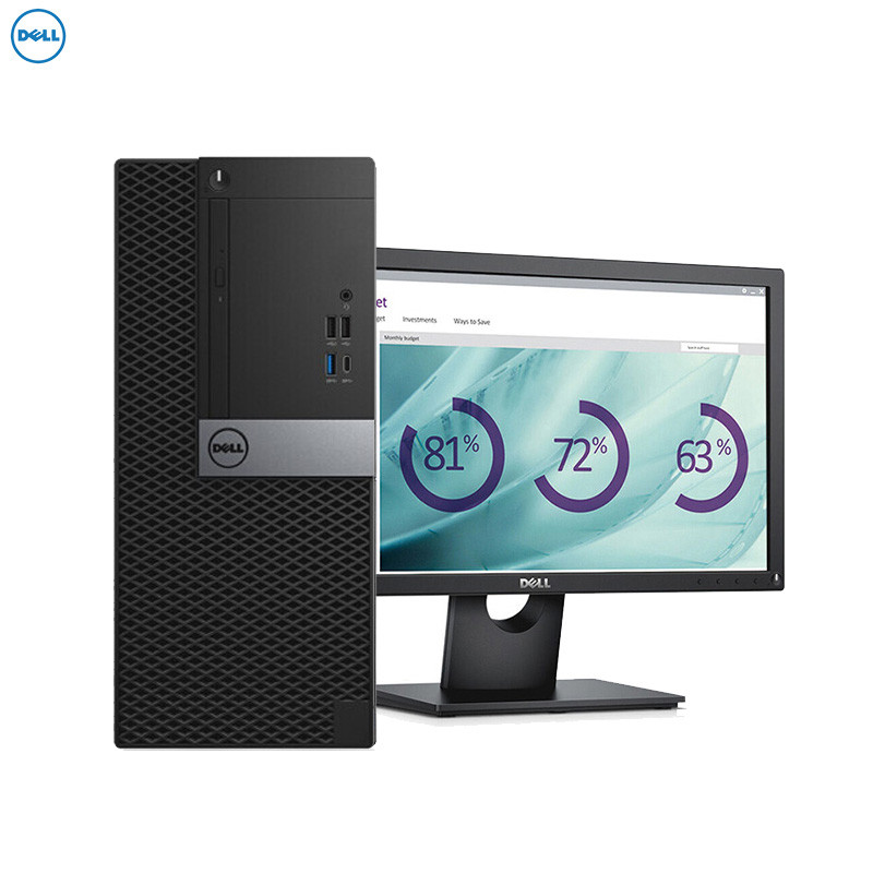 戴尔(DELL)OptiPlex5060MT商用台式电脑 18.5英寸屏（i3-8100 4G 1T 刻录 W10H）