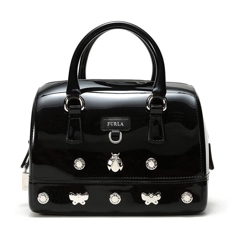 FURLA 芙拉 女士CANDY STAR系列PVC手提包果冻包 B BUC3 GBO 992817-黑色