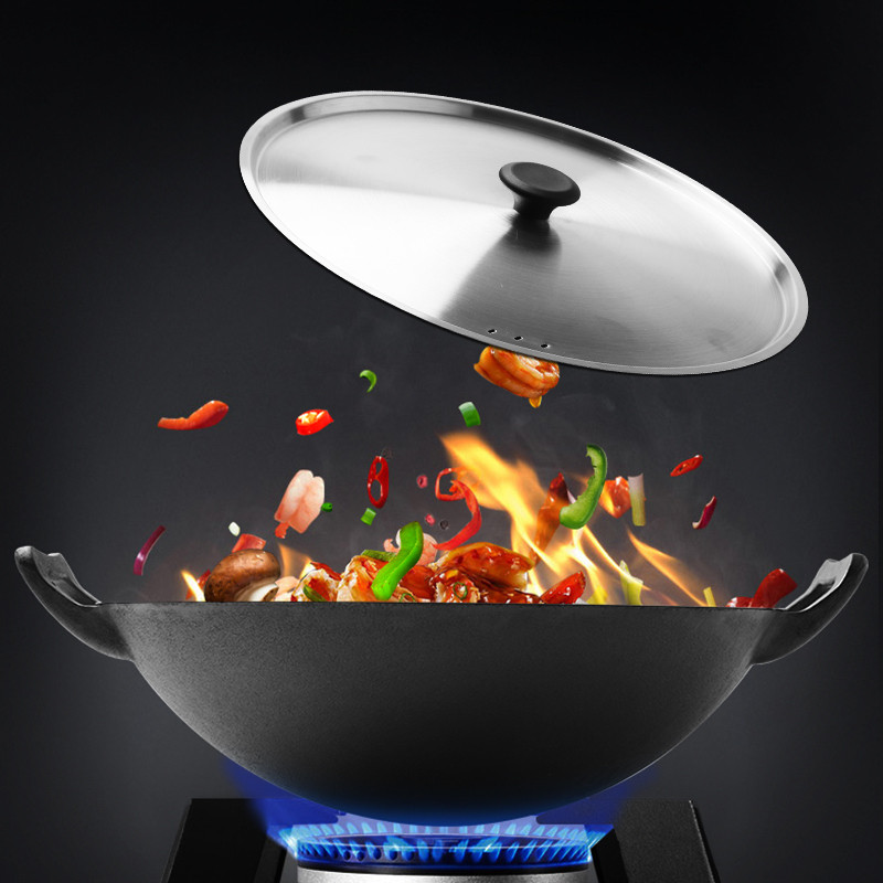 炊大皇(COOKER KING ) 炒锅 WG41432 精铸铁锅 无涂层铁锅明火炉灶专用