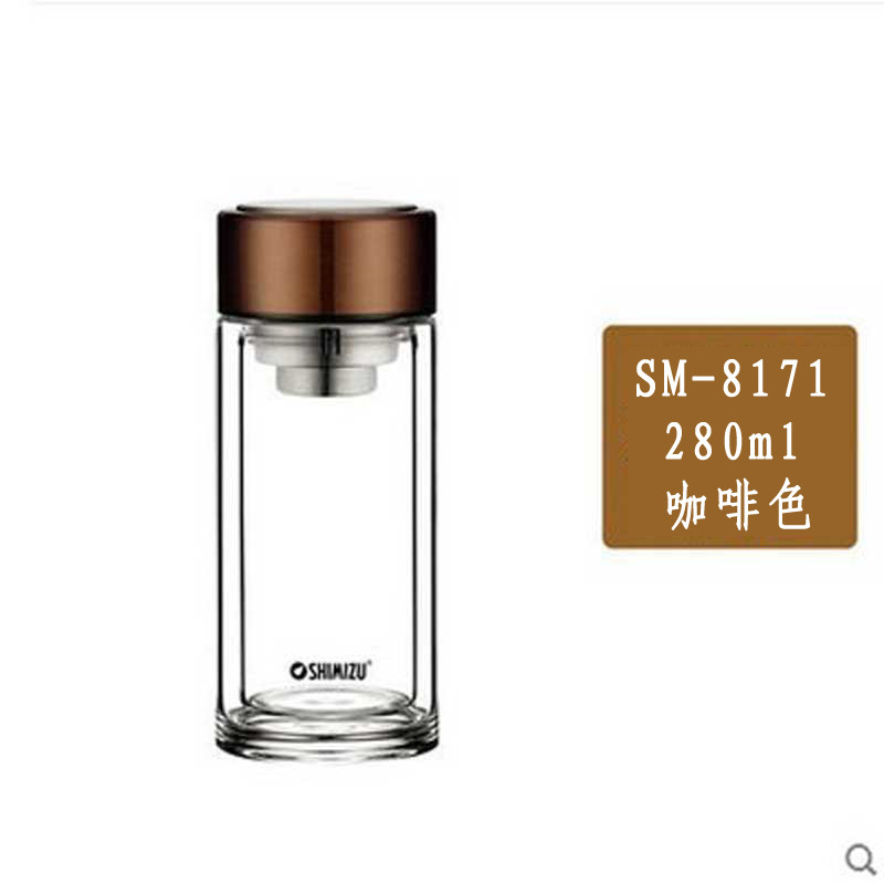 清水8171-028玻璃茶杯280ML 白色