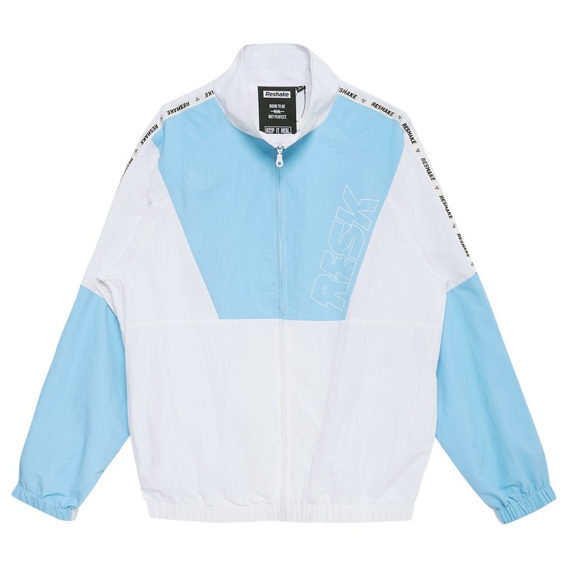 马克华菲潮牌RESHAKE华菲型格秋时尚拼侣外套休闲夹克男ins超火 180/XL 211本白