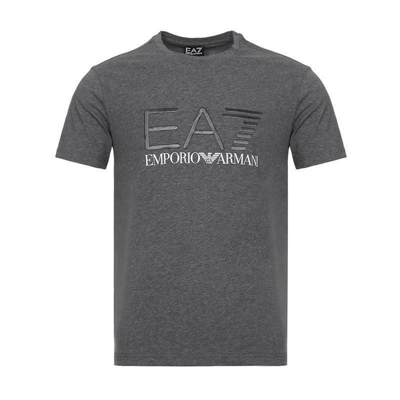 EMPORIO ARMANI EA7 阿玛尼 男士棉质圆领短袖T恤衫 3GPT03 PJ03Z 3925-灰色 S