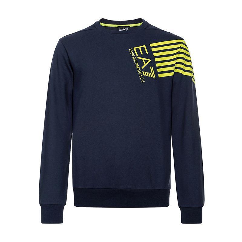 EMPORIO ARMANI EA7 阿玛尼 男士棉质长袖卫衣运动衫 3GPM80 PJ05Z 1554-海军蓝 M