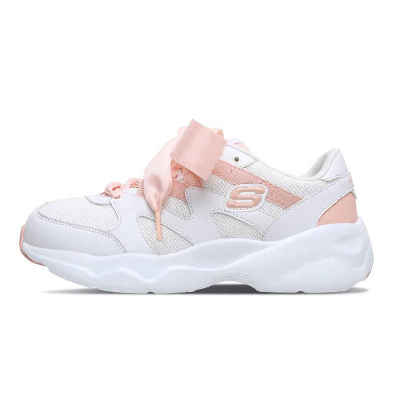 Skechers D\’LITES系列时尚绑带运动鞋-88888162-WCRL 白/粉 39