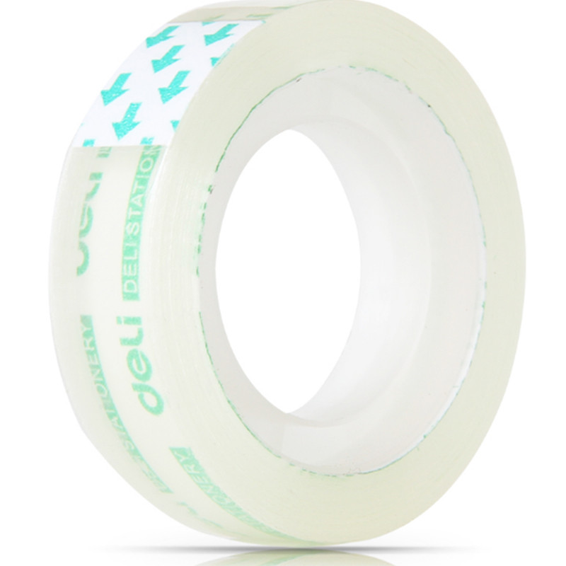 得力(deli)标准配件30029小胶带宽1.8cm透明胶带10卷售