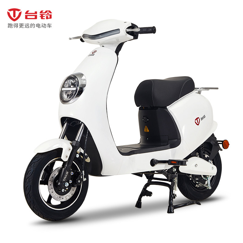 台铃新款妙可15a锂电池真空胎电动自行车电动车代步车电瓶车 珍珠白