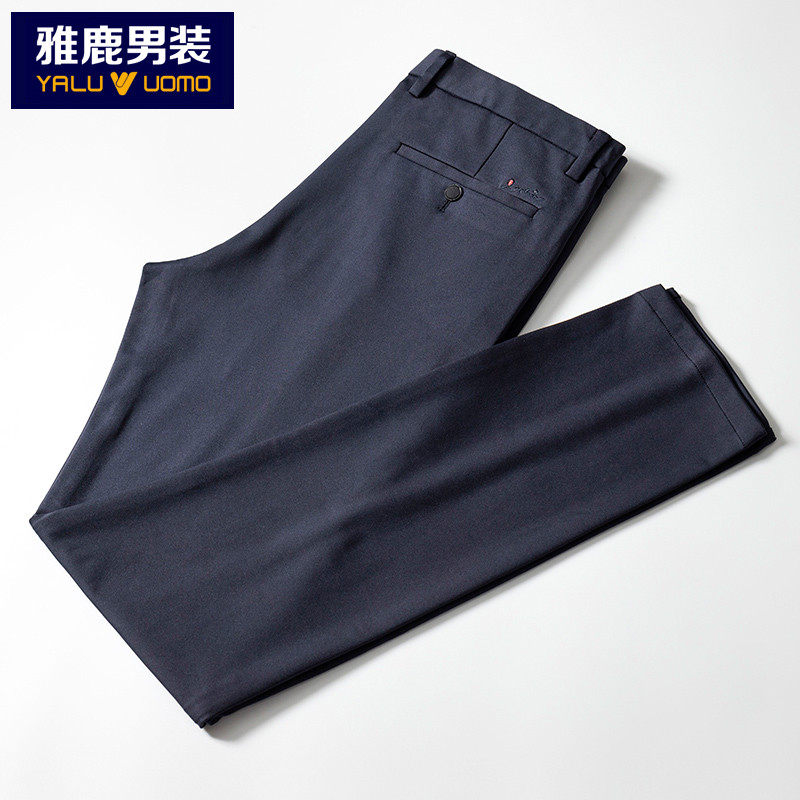 雅鹿男装休闲裤男商务休闲长裤男A19101920 29(165/74A） 藏青