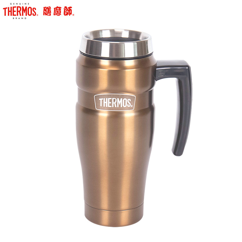 膳魔师(THERMOS)高真空不锈钢保温杯咖啡泡茶杯办公杯车载杯SK-1000车载杯470ml 家用/旅行/通用