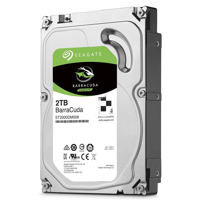 迅捷(FAST)Seagate ST2000DM006/DM008 2TB台式电脑存储硬盘 2T