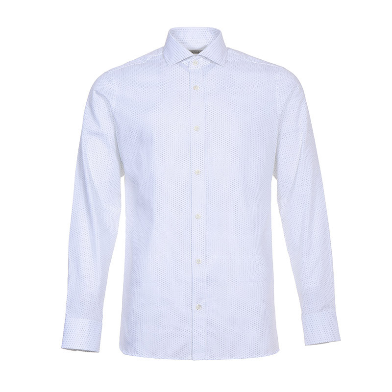 Z Zegna 杰尼亚 男款棉质长袖衬衫 9DFEDI 505040-白色 42