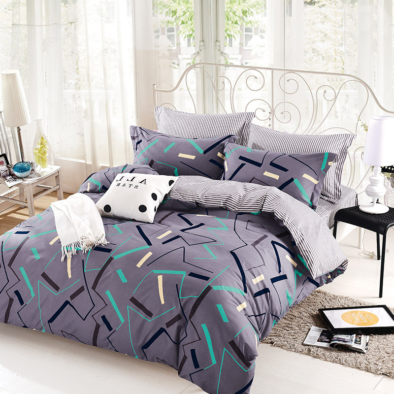 天琴 韵律-时韵贵妃绒套件 (床单230*250cm被罩200*230枕套48*74cm*2） TQ-T102 灰色