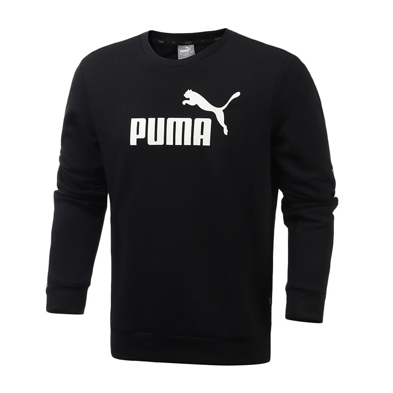PUMA彪马男装运动服休闲针织套头衫圆领卫衣58043701 L 58043701黑色