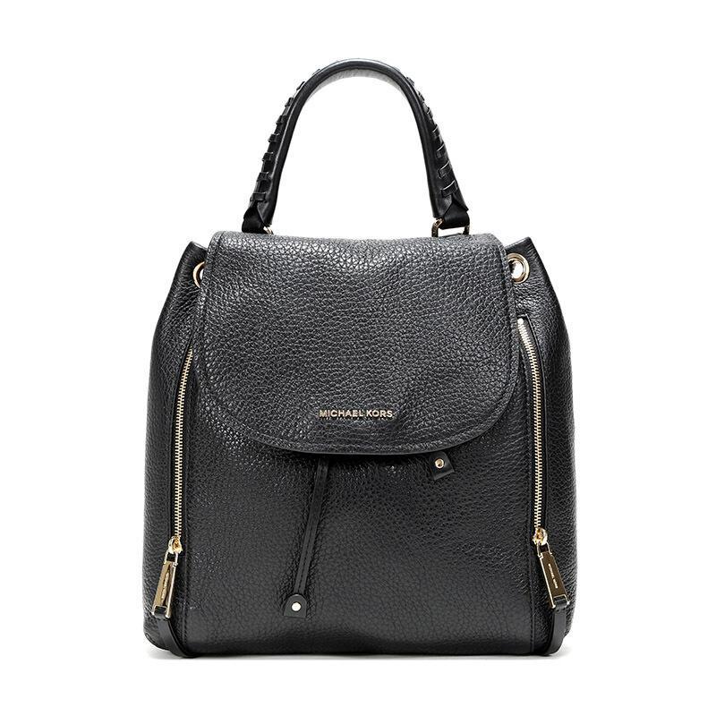 MICHAEL KORS 迈克·科尔斯 MK女包 VIV系列牛皮大号双肩背包 30F6GVBB3L BLACK-黑色