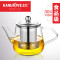 KAMJOVE/金灶A系列茶艺壶泡茶壶正品耐热玻璃花茶壶飘逸杯煮茶壶 A-05+K-106【4只装】