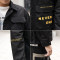 稻草人夹克男2019春秋新品多口袋工装外套青年男士翻领休闲衣服 XL 黄色
