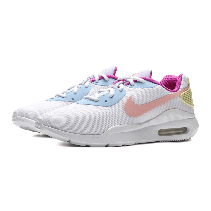 NIKE女鞋休闲鞋2019新款AIR MAX气垫舒适时尚撞色休闲运动鞋AQ2231 AQ2231-104白色+漂白珊瑚红+明亮绿+心灵蓝 36码