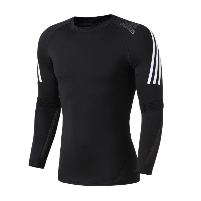 【自营】adidas男服长袖T恤健身跑步训练运动服DW8481 XXL DW8481黑色