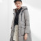 坦博尔2018新款长款休闲羽绒服女连帽保暖外套潮TB18772S282JC 175/96A 8107岩木灰