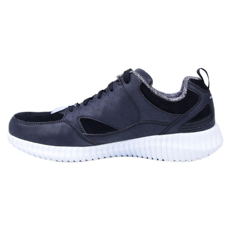 SKECHERS 斯凯奇 轻便舒适男鞋健步休闲运动鞋 666035 黑色 43码