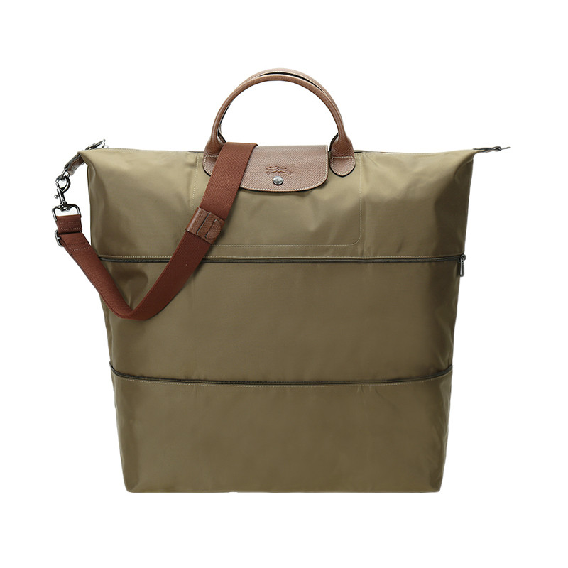 Longchamp 珑骧 LE PLIAGE 女士系列织物大号可折叠手提单肩包 1911 089 A23-橄榄绿