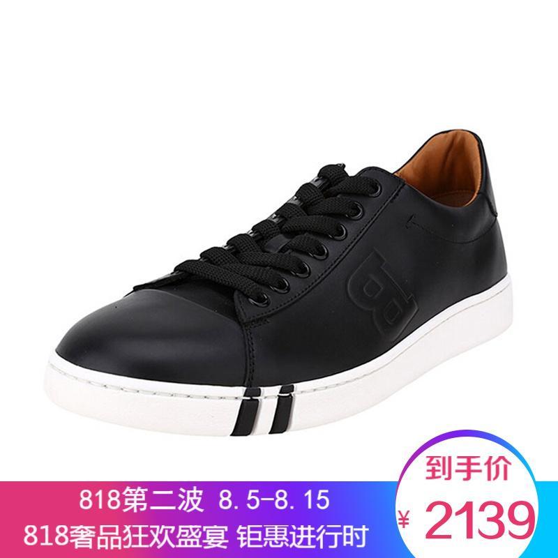 BALLY 巴利 男士皮质系带板鞋休闲鞋 ASHER 00-黑色 7.5