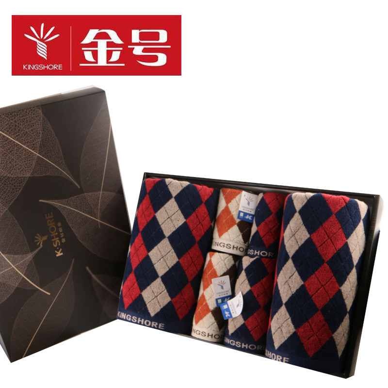 金号 小时代-8 六件套 毛浴巾 G1354+G3354+G6354 （浴巾两条/面巾二条/方巾二条）（计价单位：盒） 蓝色