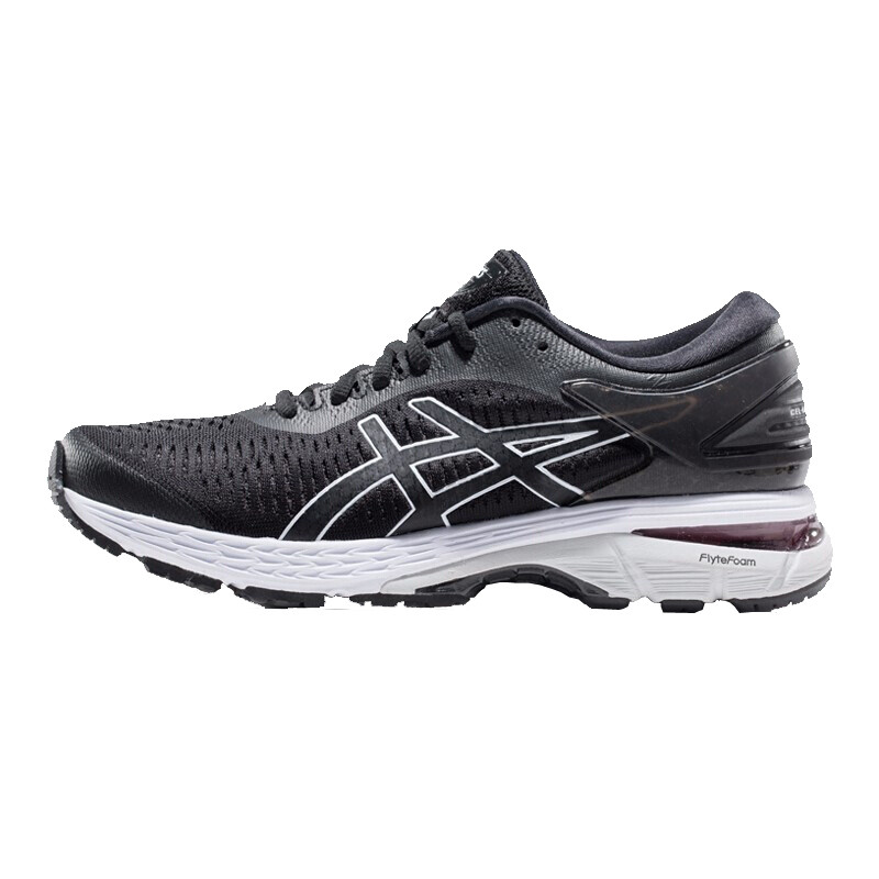 亚瑟士（ASICS）户外运动女鞋GEL-KAYANO25透气跑步鞋1012A026 1012A026-003/黑色/灰色（女） 7.5（女/39）
