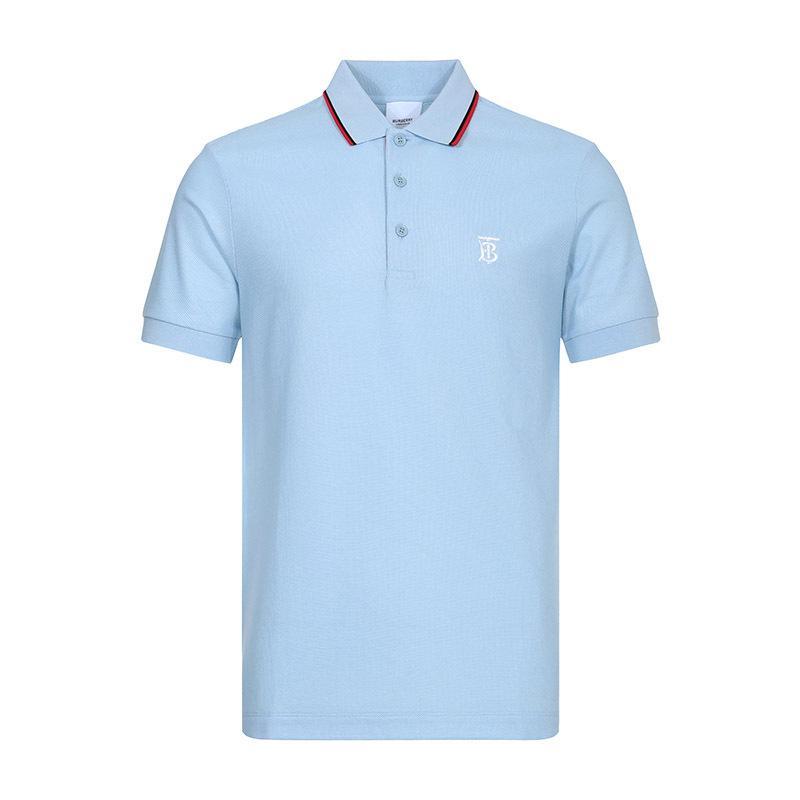 BURBERRY 博柏利 男士棉质短袖POLO衫 8017003 8017008 80170081-浅蓝色 M