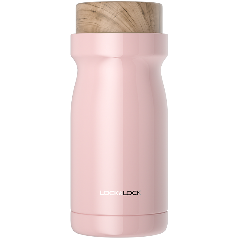 乐扣乐扣(Lock&Lock) 牛奶保温杯 420ml 粉色 420ml