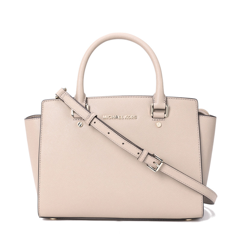 Michael Kors/迈克·科尔斯 女士Selma中号手拎斜挎包 30S3GLMS2L 卡其色