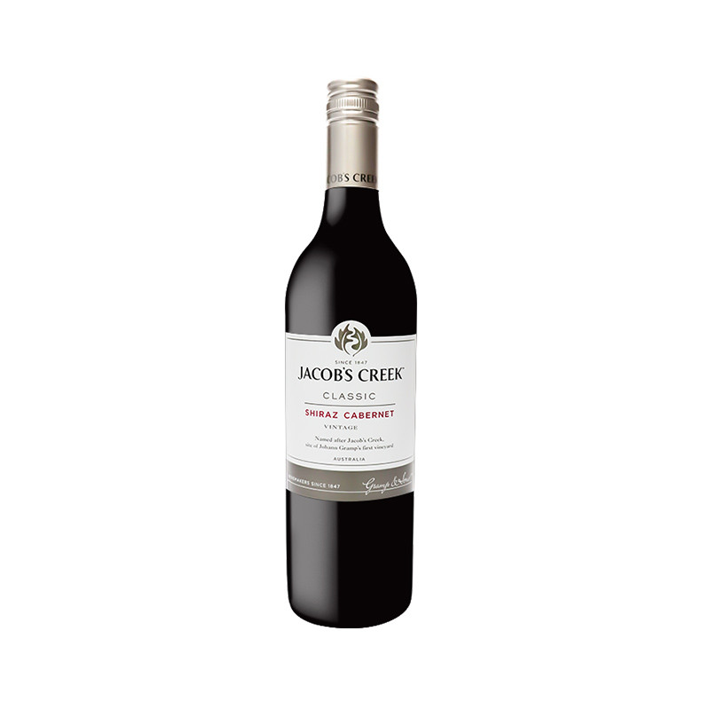 JACOBSCREEK杰卡斯经典系列西拉赤霞珠干红葡萄酒750ML