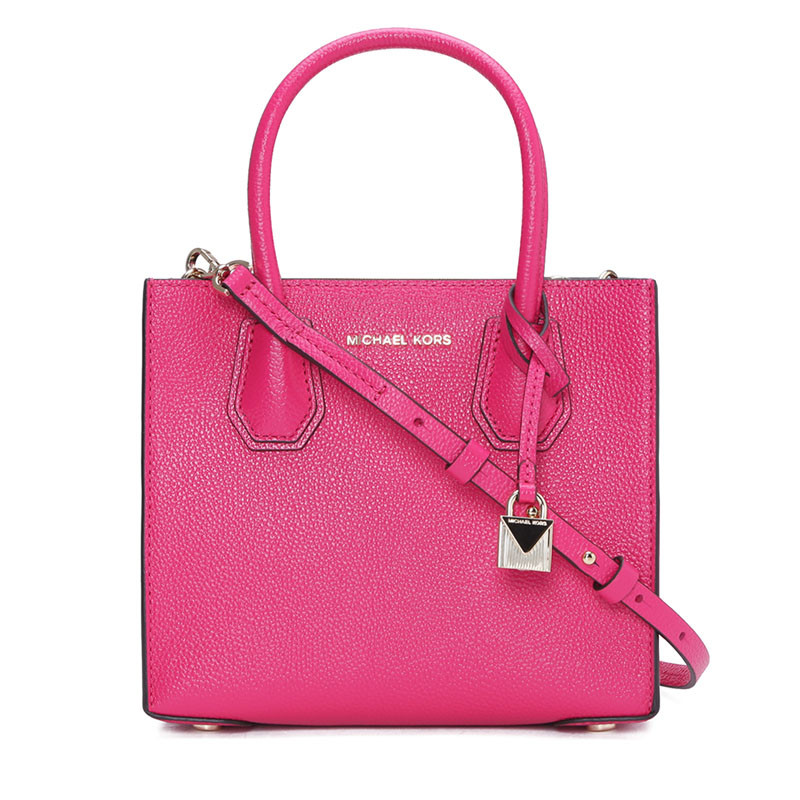 Michael Kors/迈克·科尔斯 女士Mercer中号手拎斜挎包 30F6GM9M2L 玫红色
