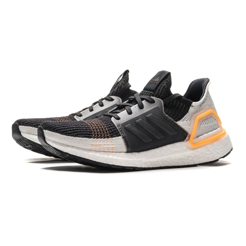 阿迪达斯男鞋跑步鞋ULTRABOOST 19缓震休闲运动鞋G27514 G27514黑色+白色+橙色 42码