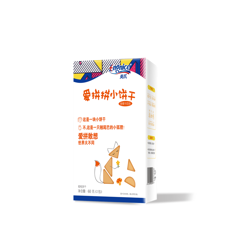 英氏忆格爱拼拼趣味饼干（香蕉牛奶味）60g