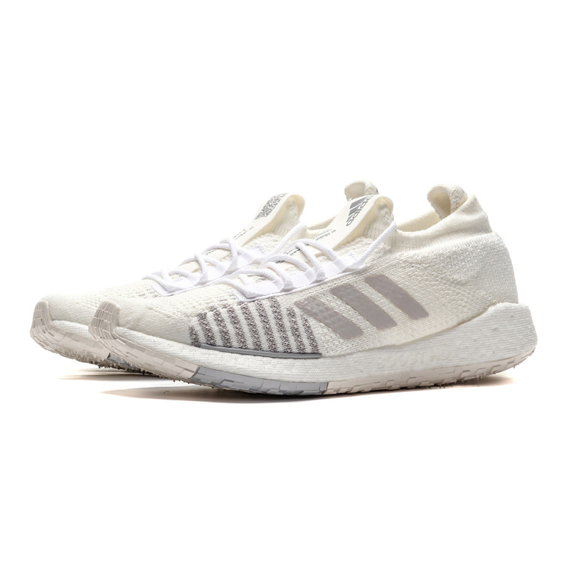 阿迪达斯男鞋跑步鞋PULSEBOOST HD M休闲运动鞋FU7335 FU7335亮白+浅灰 42码