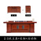 鑫金虎 油漆老板中式实木办公桌大班台 2.0米班台
