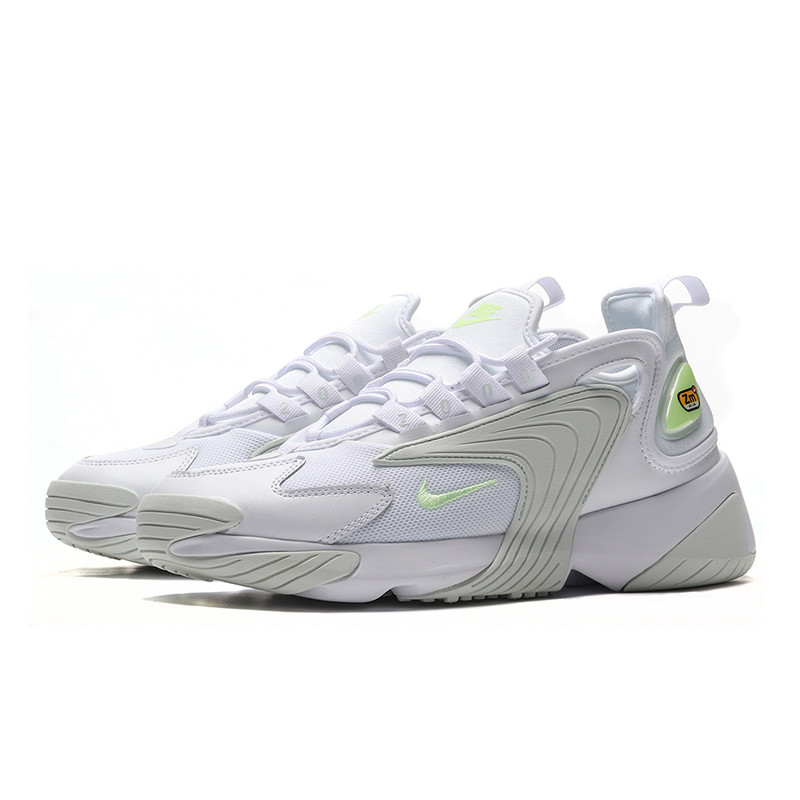 NIKE耐克女鞋休闲鞋Zoom 2K 复古潮流老爹跑步运动鞋AO0354. AO0354-104白色+微黄绿+幻影浅绿 36.5码